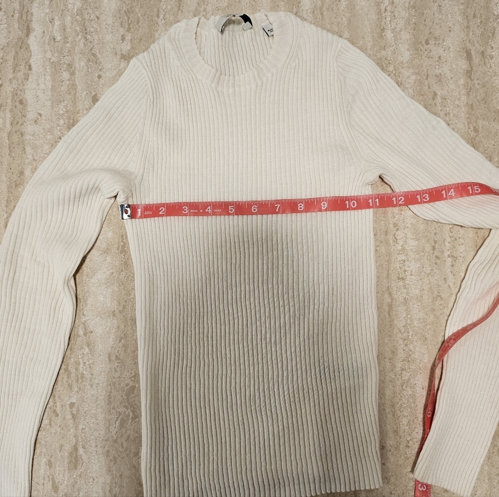 Vince Wool Rib Knit Crew Neck Sweater - Picture 4 of 7